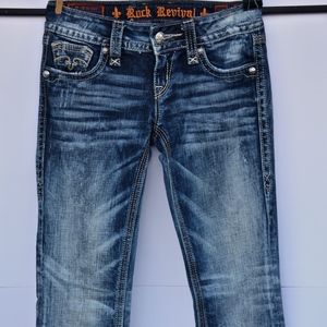 Rock Revival Alanis Denim Boot Cut Jeans 25 x 34